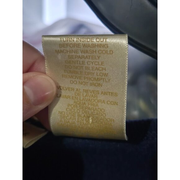 Bobbie Brooks Womans Navy Scottish Terrier Christmas Sweatshirt Plus Size 26/28W - Picture 11 of 12